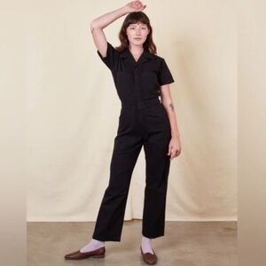 Big Bud Press Short Sleeve Jumpsuit Black Unisex Size Medium
